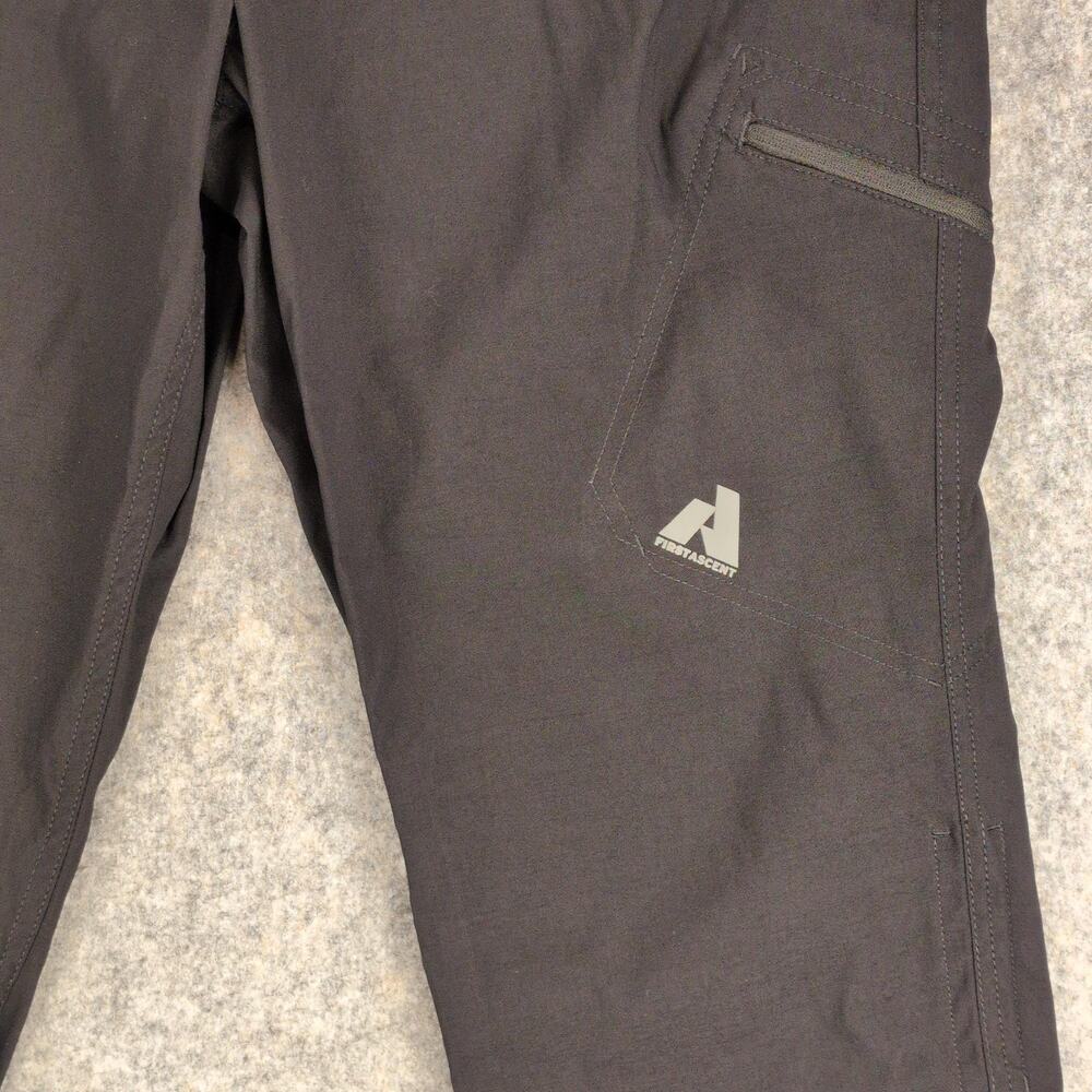 Eddie Bauer Pants Womens P12 Petite Black First Ascent Capri Hiking Stretch - Picture 7 of 12